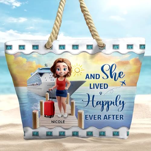 Bolso tote grande personalizado para mujer miniatura 5