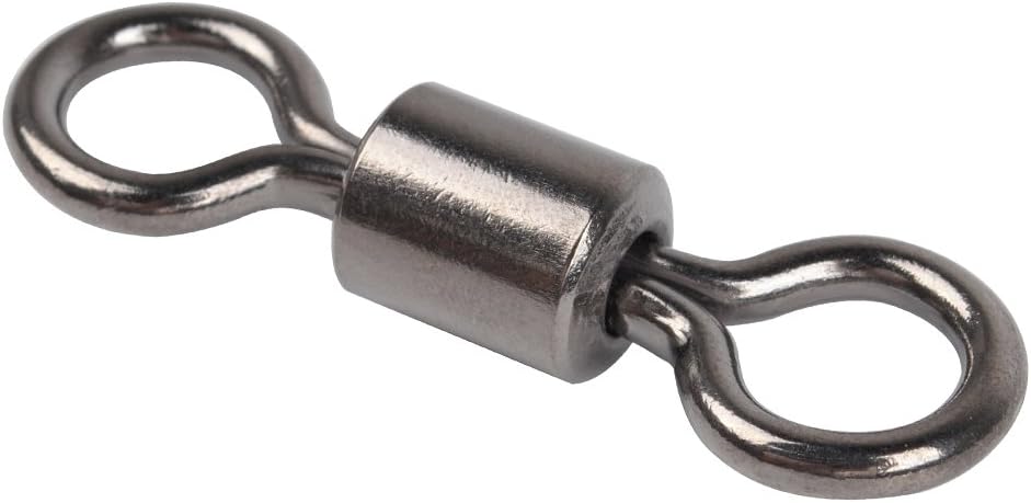 Fishing Barrel Swivels, 40-100 Pack Swivels Fishing Tackle Saltwater Swivels Rolling Swivels Heavy Duty Stainless Terminal Tackle