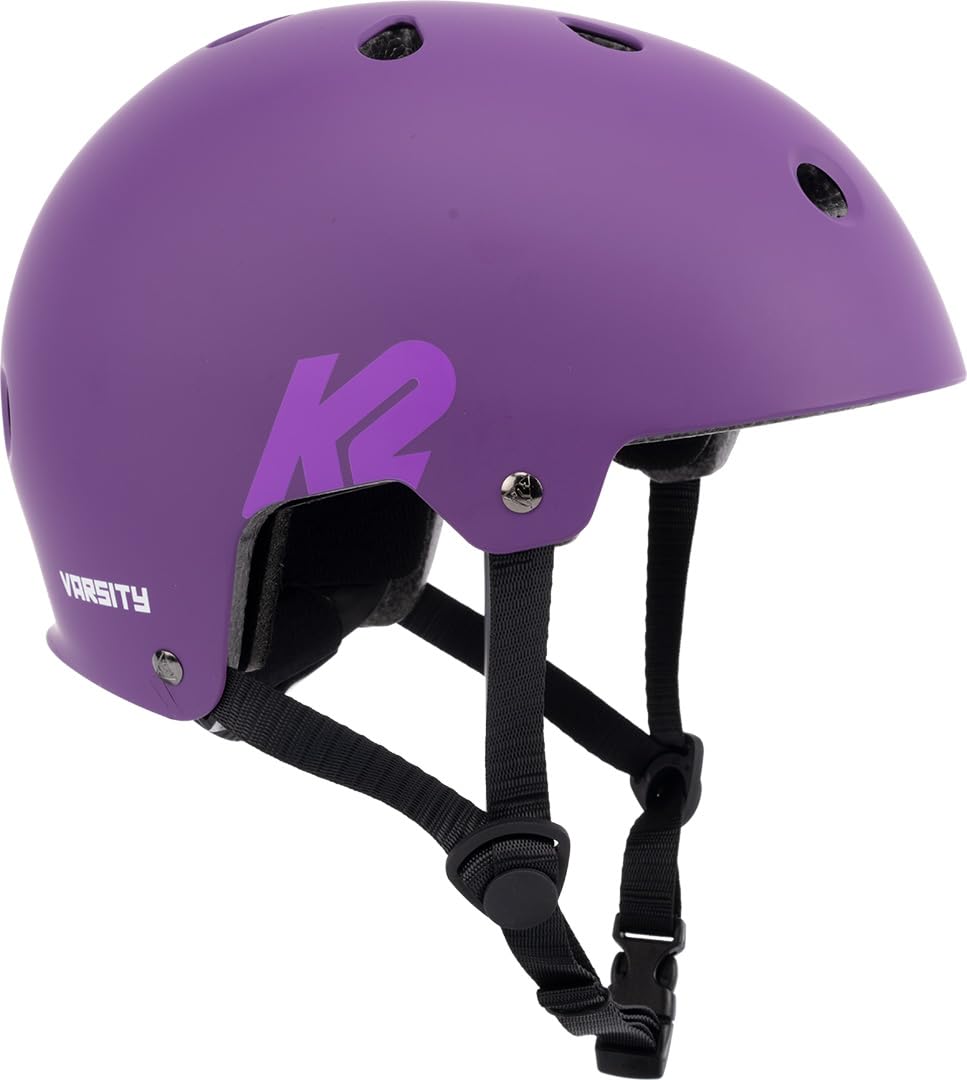 K2 Skate Varsity Kask unisex – kask dla dorosłych – fioletowy – 30G4222, L (59 – 61 cm)