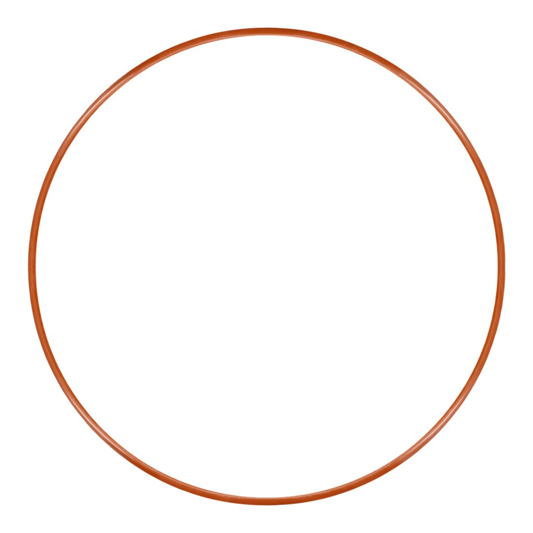 sourcingmap Silicone O-Ring, 130mm OD, 125.2mm ID, 2.4mm Width, VMQ Seal Rings Gasket, Red, 125.2mmx130mmx2.4mm