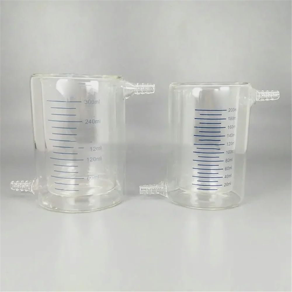 Vetreria da laboratorio Becher graduato a doppio strato in vetro borosilicato rivestito da 1 pezzo da 50 ml a 1000 ml for laboratorio, for esperimenti(500ml)