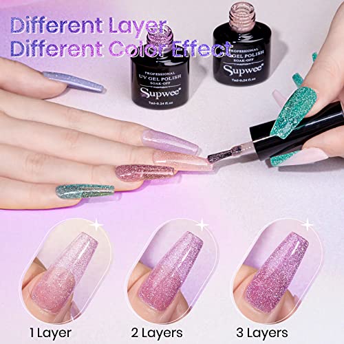 Save on SUPWEE Reflective Glitter Gel Polish - Use Code EASPPOKA - Image 6