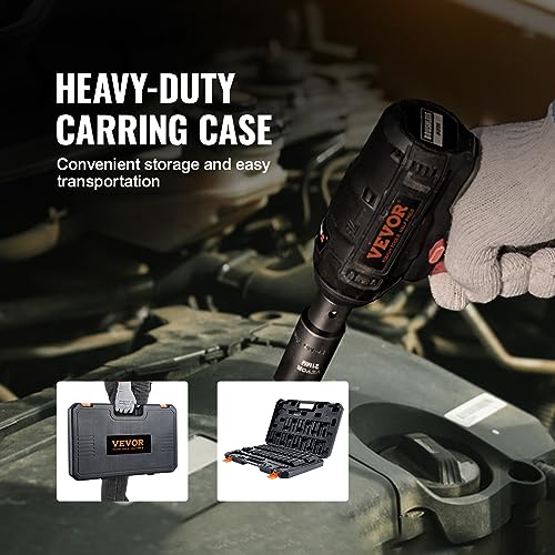 Image of VEVOR Impact Socket Set 1 /2 inch Drive, 33-Piece SAE (3 /8 to 1 inch) & Metric (10 to 24 mm) Size, CR-V, 6 Point Standard Deep Socket Set with Extension Bar, Universal Joint, Adapter, Reducer