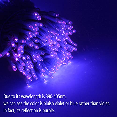 Solhice 40Ft Blacklights String Lights 160 Leds With Remote For Glow Party, Black Lights Plug In Indoor Lights, Black Fairy Lights For Birthday Fluorescent Party Bedroom Decor Body Paint Lighting #TOP1