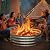Greesum 36 Inch Diameter Camp Fire Pit Ring/Fire Ring, Outdoor Round Galvanized Firepit for Bonfire Parties and Campfires in Gardens, Courtyards, Beaches, Grass, Silver (3x3x1 FT)