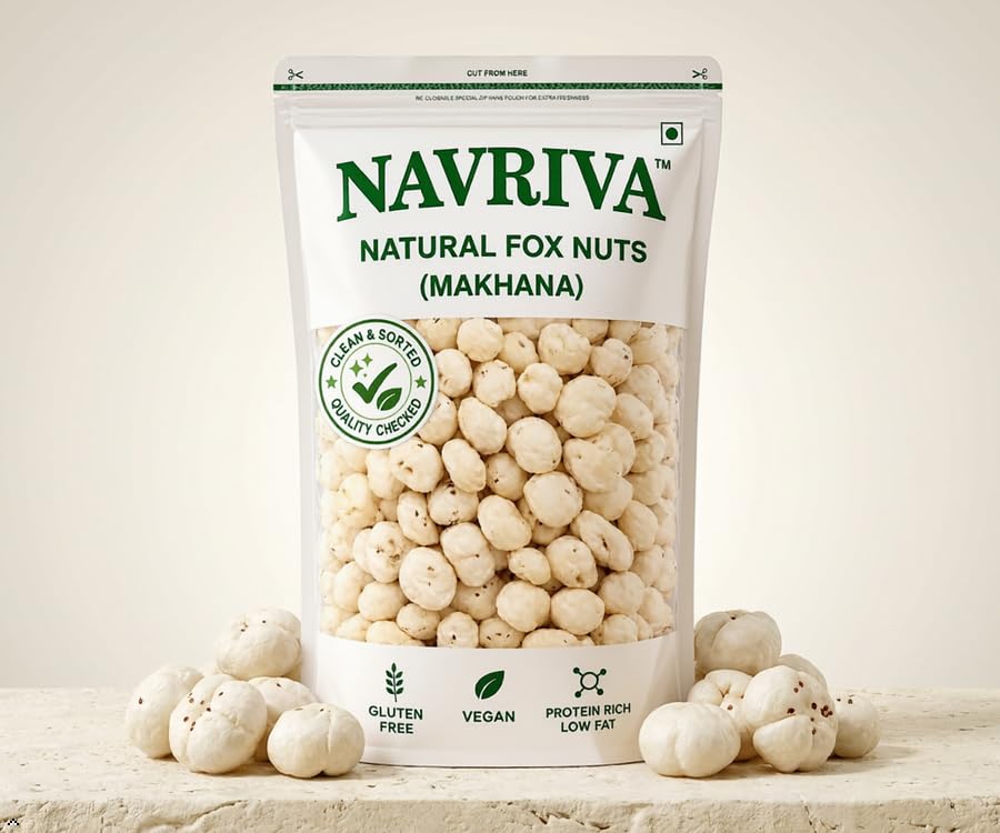 Image of Navriva Makhana 200gm|high protein| Healthy Snack |Fasting food|