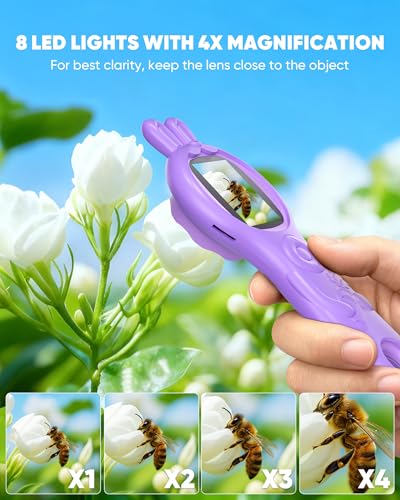 T TAKMLY Mini Pocket Digital Microscope, Macro Fixed Focus Magnifying Glass, Portable Handheld USB Digital Microscope 500x Magnification, 4X Zoom - Image 2