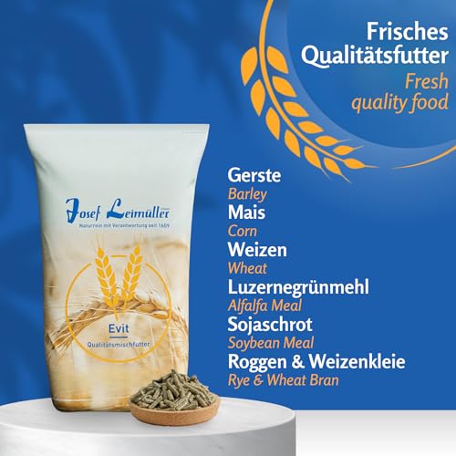 Leimüller Schaffutter & Ziegenfutter Pellets 25 kg - Futter für Schafe, Ziegen und Lämmer – Beliebtes Schafsfutter & Ziegen Futter - 100% gentechnikfrei und mehrfach gereinigt