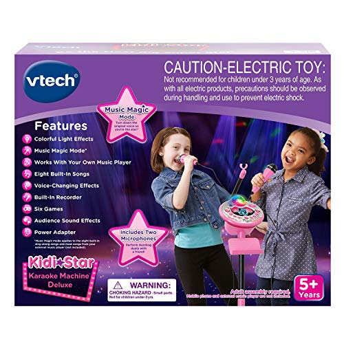 Vtech Kidi Star Karaoke Machine Deluxe, 2 Microphones With Ac Adapter, Pink #TOP6