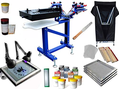 INTBUYING Screen Printing Kit 3 Color Screen Printing Press Micro-Registration