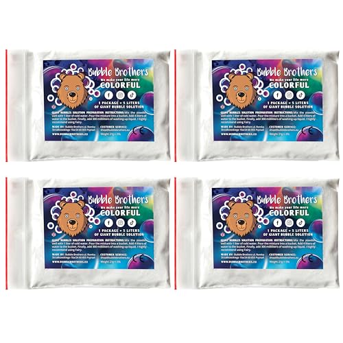 Bubble Brothers - Riesenseifenblasen Pulver für 20 Liter...