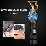 SUNKLOOF Hair Clippers for Men, Professional Hair Trimmer Zero Gapped T-Blade Trimmers Cordless Rechargeable Edgers…