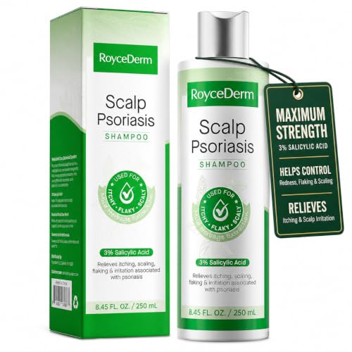 Roycederm Psoriasis Shampoo, Medicated Scalp Treatment, 8.45 Fl Oz
