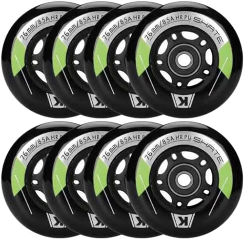 8 Pack Inline Skate Wheels 64mm 70mm 72mm 76mm 80mm Inline Replacement Wheels...