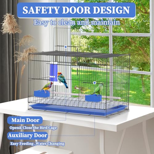 Image of Pet Iron Bird Cage for Small Birds, Large Size 20 Inch for Parrots, Rutin Chicken, Hamster, Parakeet, Cockatiel, Lovebird, Parrotlet