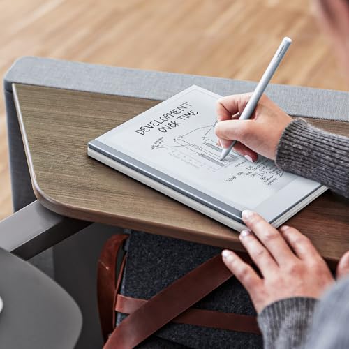 Image of MoKo Case for Remarkable 2 Tablet 10.3 inch with Pen Holder, White | Ultra-Thin, Back Magnetic Design, Smart Folio Cover