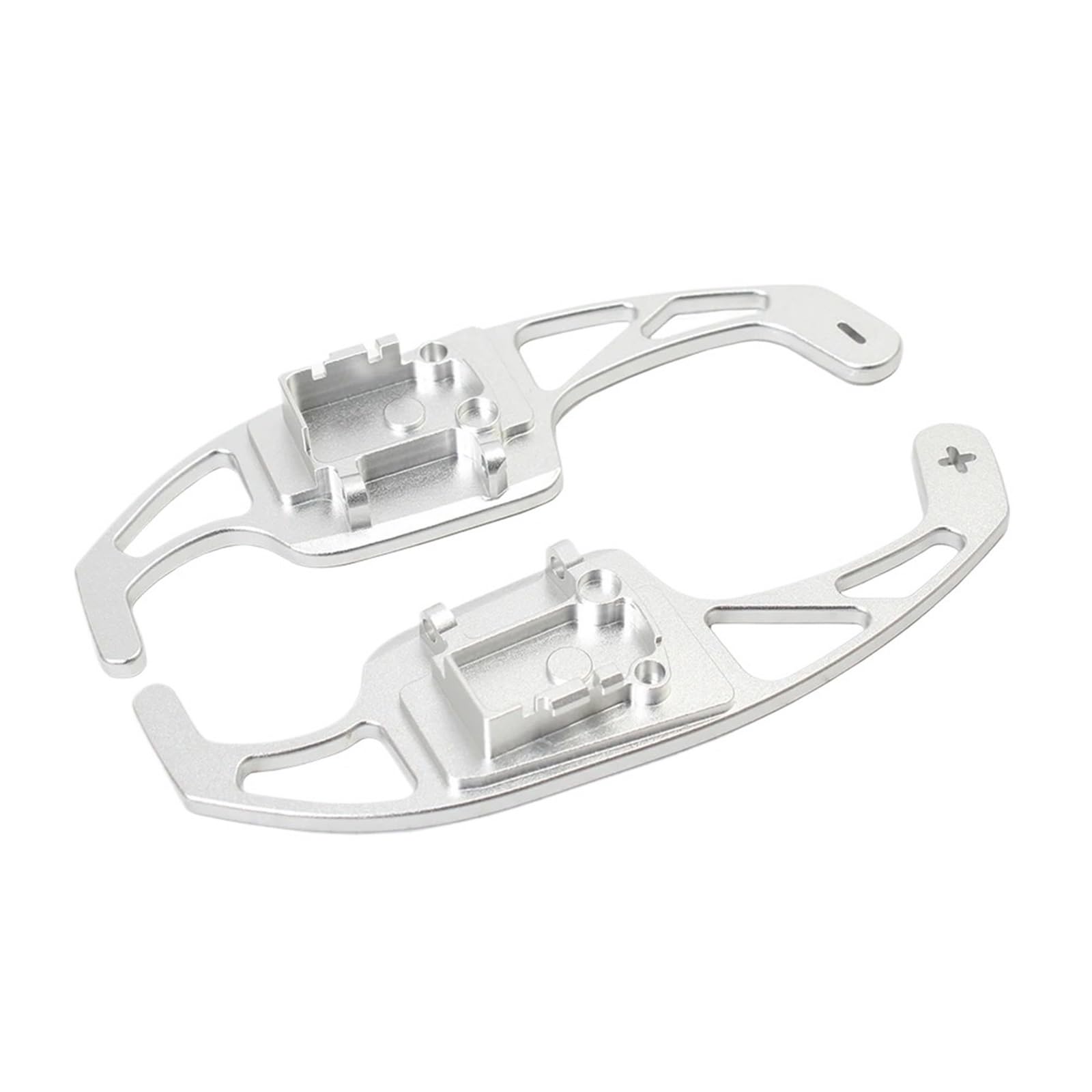 Yakisa Silver Paddles Shift For Vw For Golf For Gti R For Jetta For Passat B6 B7 For Tiguan Steering Wheel Paddle Extension Shift Paddle Shifter(Silver)