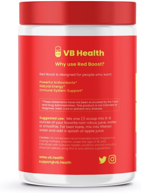 Red Boost Superfood Powder - 19 Fruits & Berries (30 Servings) - Image 3