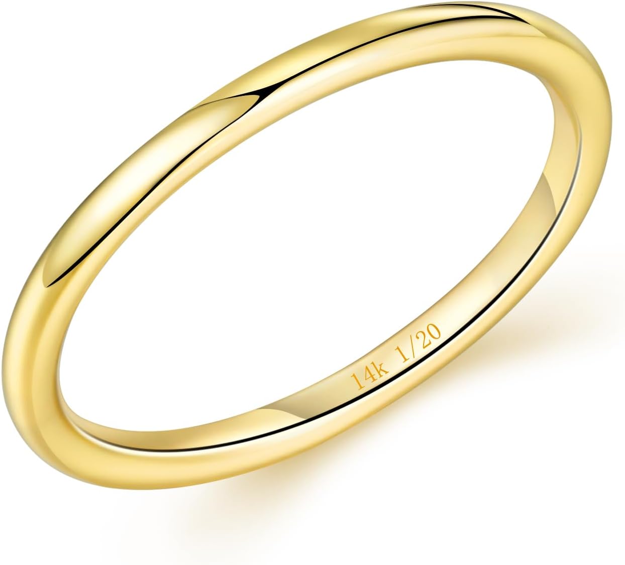 Stacking Rings for Women 925 sterling silver14K Gold Vermeil Rings Stackable Thin Gold Ring Plain Pinky Thumb Midi Statement Band Ring Christmas gifts Comfort Fit Size5 to10