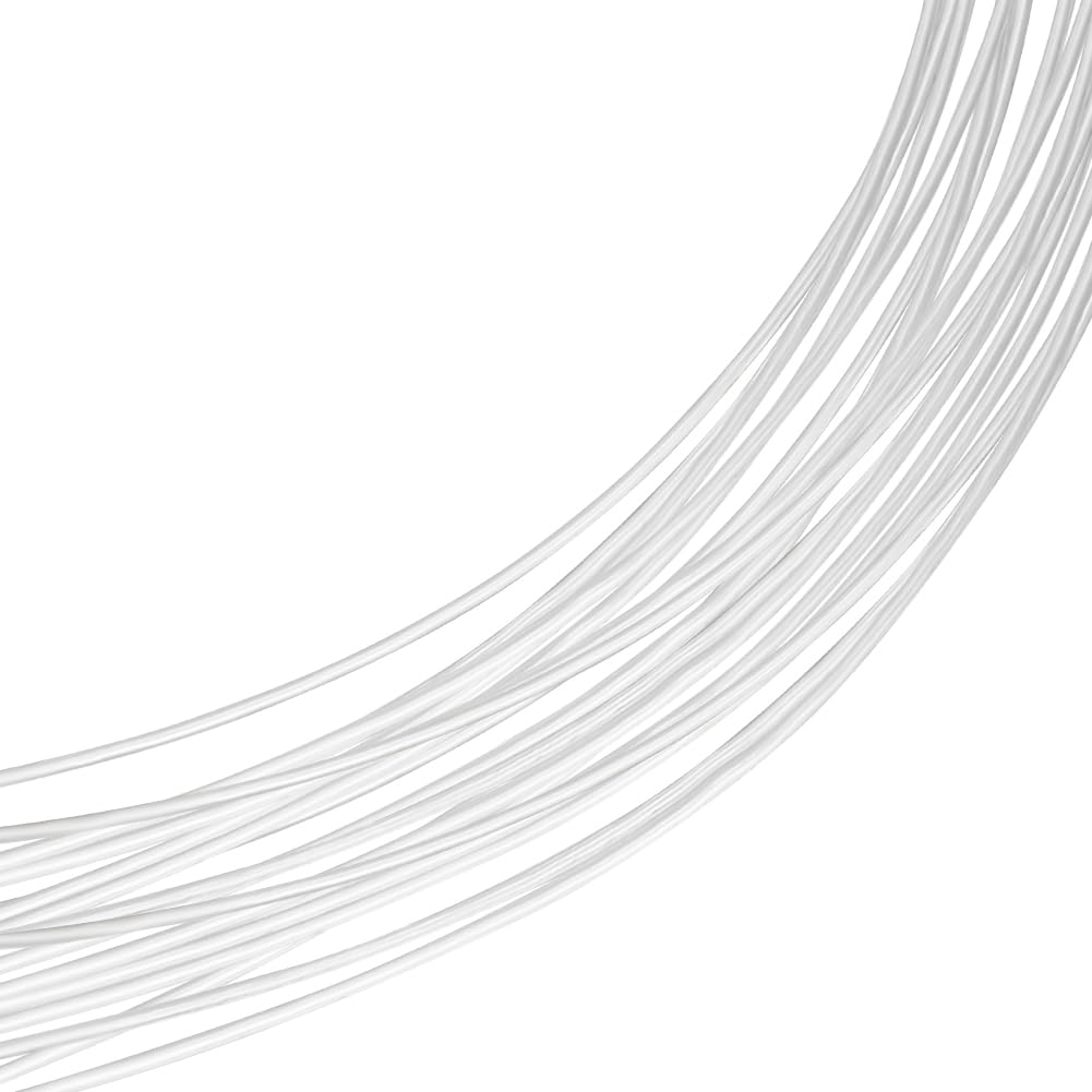 Beebeecraft Filo d'Argento da 0.5mm e 24 Gauge 925 Filo in Argento Sterling 1M Rotondo per Gioielli Artigianali con 2 Pezzi di Panno Lucidante in Pelle Scamosciata per Avvolgere Il Gioielli