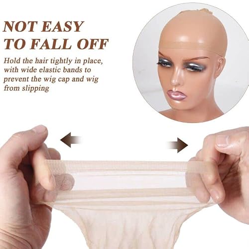 Tinashe 4Pcs Hd Wig Caps Transparent Hd Wig Cap Stocking Cap Sheer Wig Cap Thin Nylon Cap Hd Wig Cap For Lace Front Wig Accessories For Women (2Pack/4Pcs) #TOP5