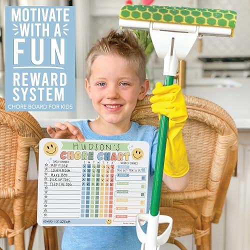 Image of Magnetic Chore Chart for Kids Dry Erase Reward Chart for Home and Classroom
