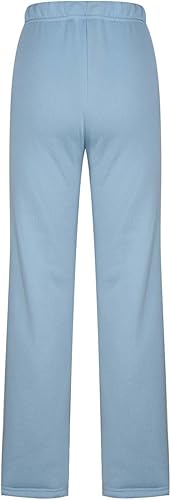 Miniatura 4 de Pantalones deportivos con forro polar para mujer, de cintura alta, cálidos, con forro de sherpa, pantalones deportivos anchos y rectos