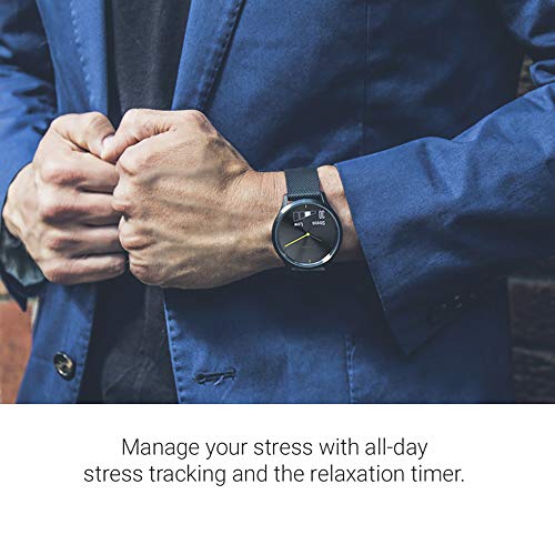 Garmin vivomove HR, Hybrid Smartwatch for Men and Women, White/Rose Gold