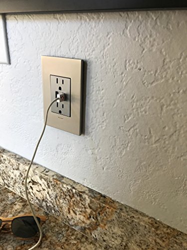Dual Usb Plus-Size Outlet Combo With Matching Wall Plate #TOP1