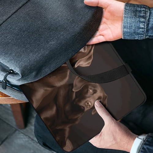 Housse ordinateur 15 pouces labrador marron pochette PC
