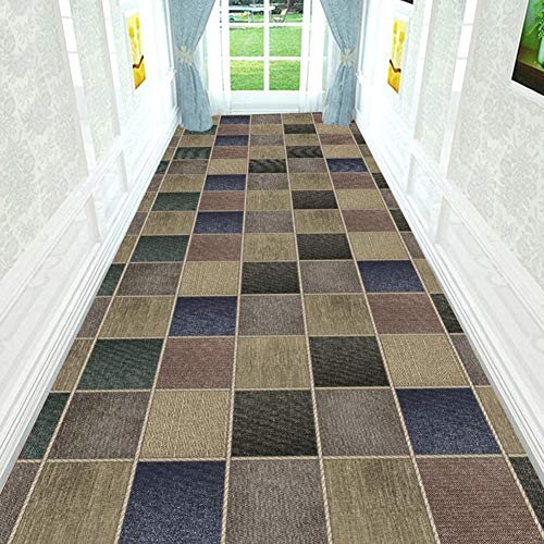 Tapis couloir géométrique A 1x2m antidérapant et lavable
