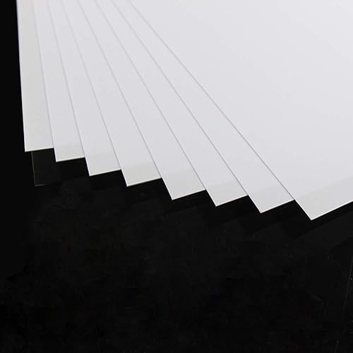 Vista 4 de ABS0905 8pcs 0.020 in Grosor 7.874 in x 9.843 in Hojas blancas 9.84'' x 7.87'' x 0.02'' Hojas de estireno ABS para diseño de tren modelo nuevo