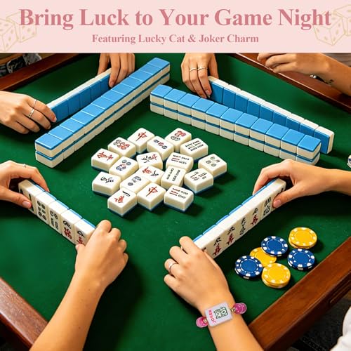 Pulsera Mahjong para Mujer con Piedra Ojo de Gato miniatura 6