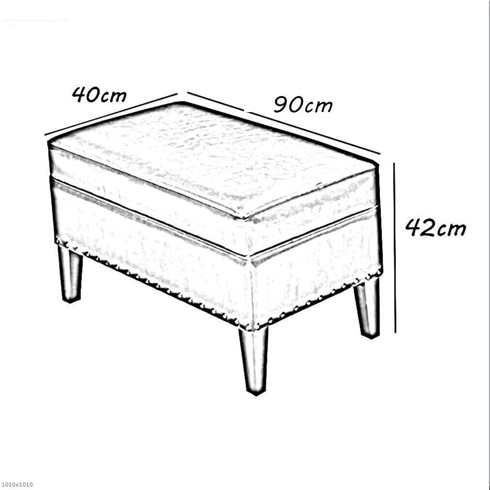 Gepolsterter Leder Ottomane Cube Fußstütze Stilvoller Quadratischer Pouf mit Holzsockel für Wohnzimmer Kleine Bank Tisch in Lila Größe:35cm