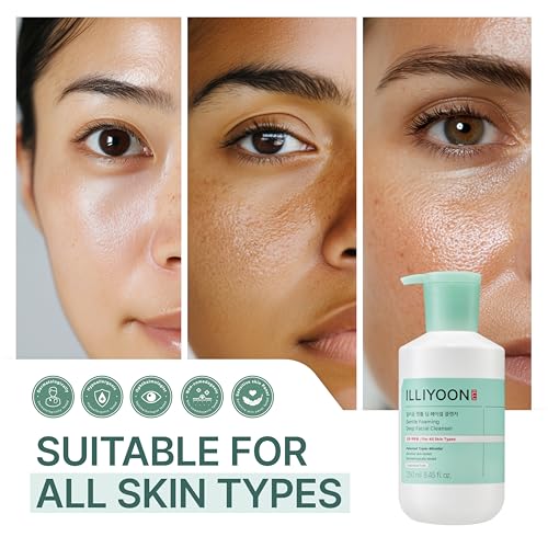 Illiyoon Gentle Deep Facial Cleanser | Low pH Gel-to-Foam Face Wash for Sensitive Skin, Hydrating Gel Cleanser & Daily Makeup Remover, Korean Skincare, 8.45 fl.oz. - Image 8