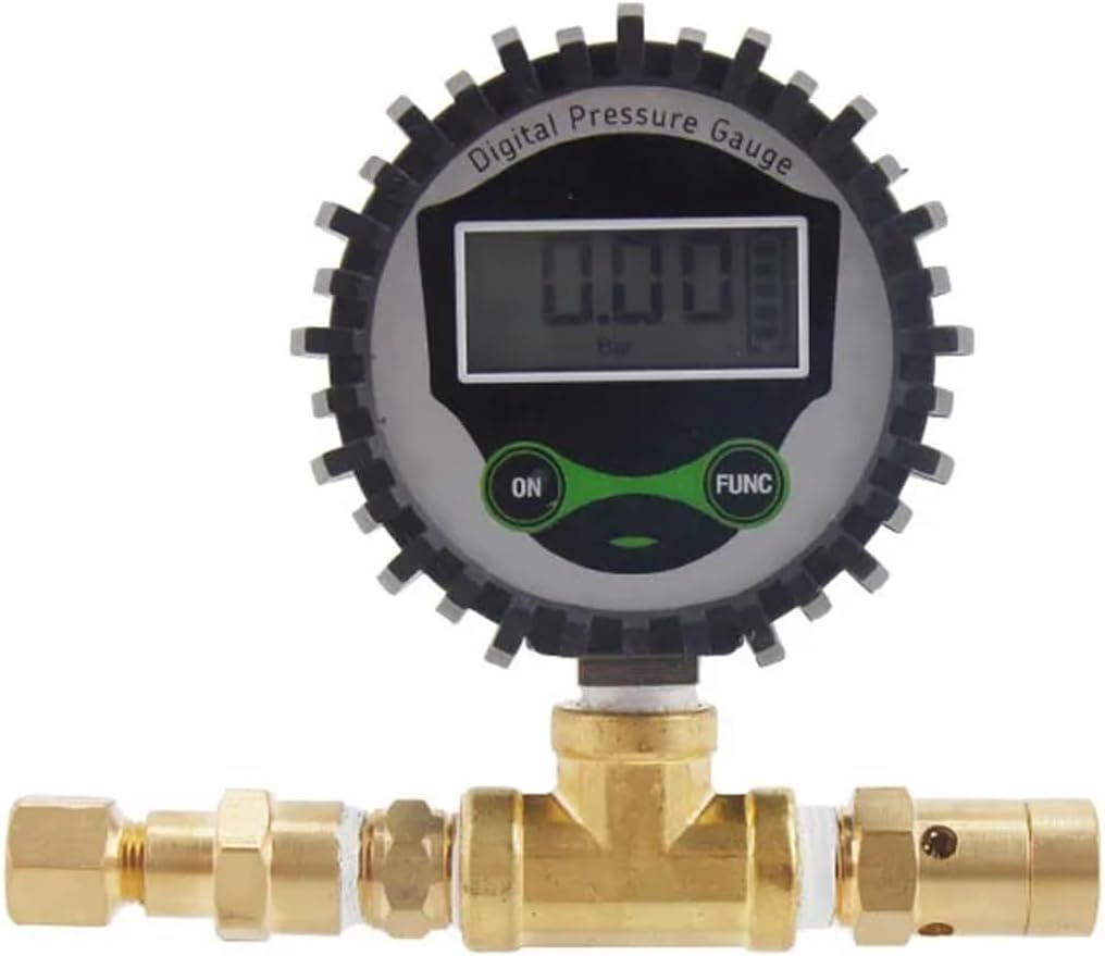 Brewing Accessories Ball Lock Spunding Valve Adjustable Pressure Relief Valve Assembly with Digital Gauge Beer Kegging Equipment Brewing Accessories