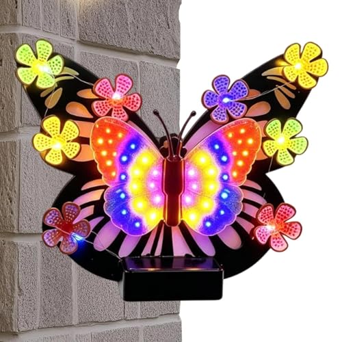 Luces solares de metal para iluminar paredes exteriores de forma limpia