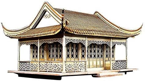 Warp United Listen to The Rain Hall - 1/25 Classic Chinese Pavilion Wood Architecture Model Kit from Soochow