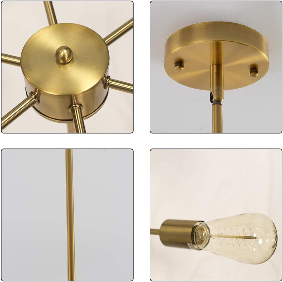 70% Off Everything KIRIN Sputnik Chandelier 6 Light Gold Pendant Light Mid Century Modern Lamp Ceiling Light Fixtures for Restaurant Foyer Bedroom Hallway Bar Kitchen Dining Room Product Deal KIRIN Sputnik Chandelier 6 Light Gold Pendant Light Mid Century Modern Lamp Ceiling Light Fixtures for Restaurant Foyer Bedroom Hallway Bar Kitchen Dining Room