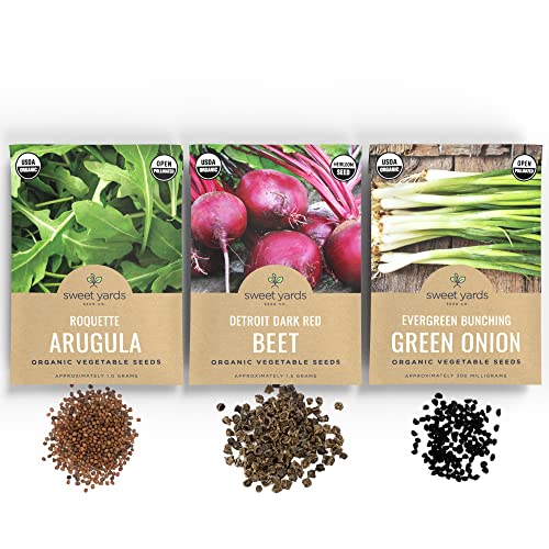 Organic Cool Weather Spring And Fall Vegetable Seeds Variety Pack- Non-Gmo Usda Certified Organic Open Pollinated Heirloom Usa Seed Packets #TOP4