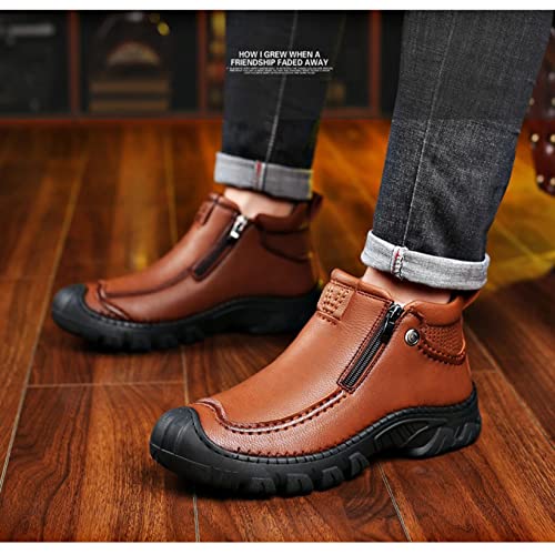 Feidaeu Stivali in pelle da uomo Piattaforma