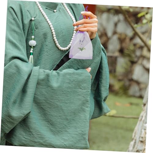 Bolsas Organza Lavanda 20 Unidades, Cierre Cordón Fácil miniatura 6