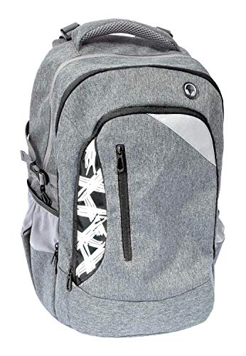 Eberhard Faber 577624 - Schulrucksack Teenager grau-schwarz, X-Style, 30...