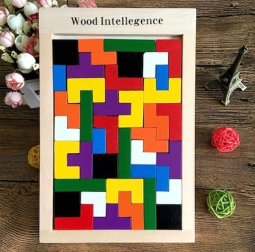 Image of Number Enlightenment Wooden Toy Train for Toddlers - Animal, Transportation, Fruit, Color Recognition Early Education Blocks (Russian Blocks)