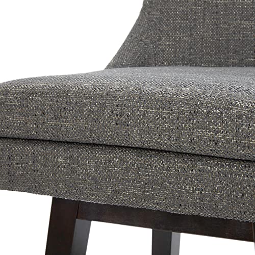 Chita Counter Height Swivel Barstool With Back Set Of 2, Upholstered Fabric Bar Stool, 26.8" H Seat Height, Fabric In Fog #TOP5