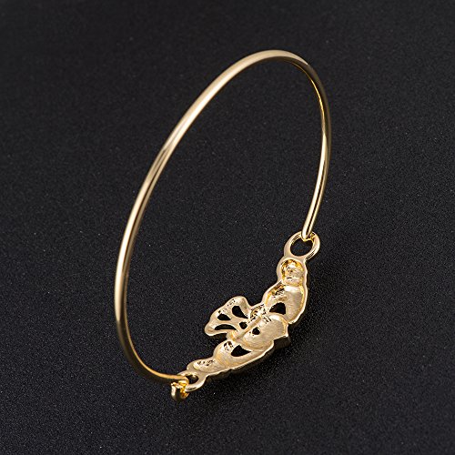 SENFAI The Claddagh Irish Bracelet Bangle for Women Girls 6.5 in 6 Tone Elegant Gift for Her (Silver) - Image 4