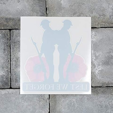 Lest We Forget - Remembrance Day Sticker (Window Sticker - 136mm x 148mm) Cover