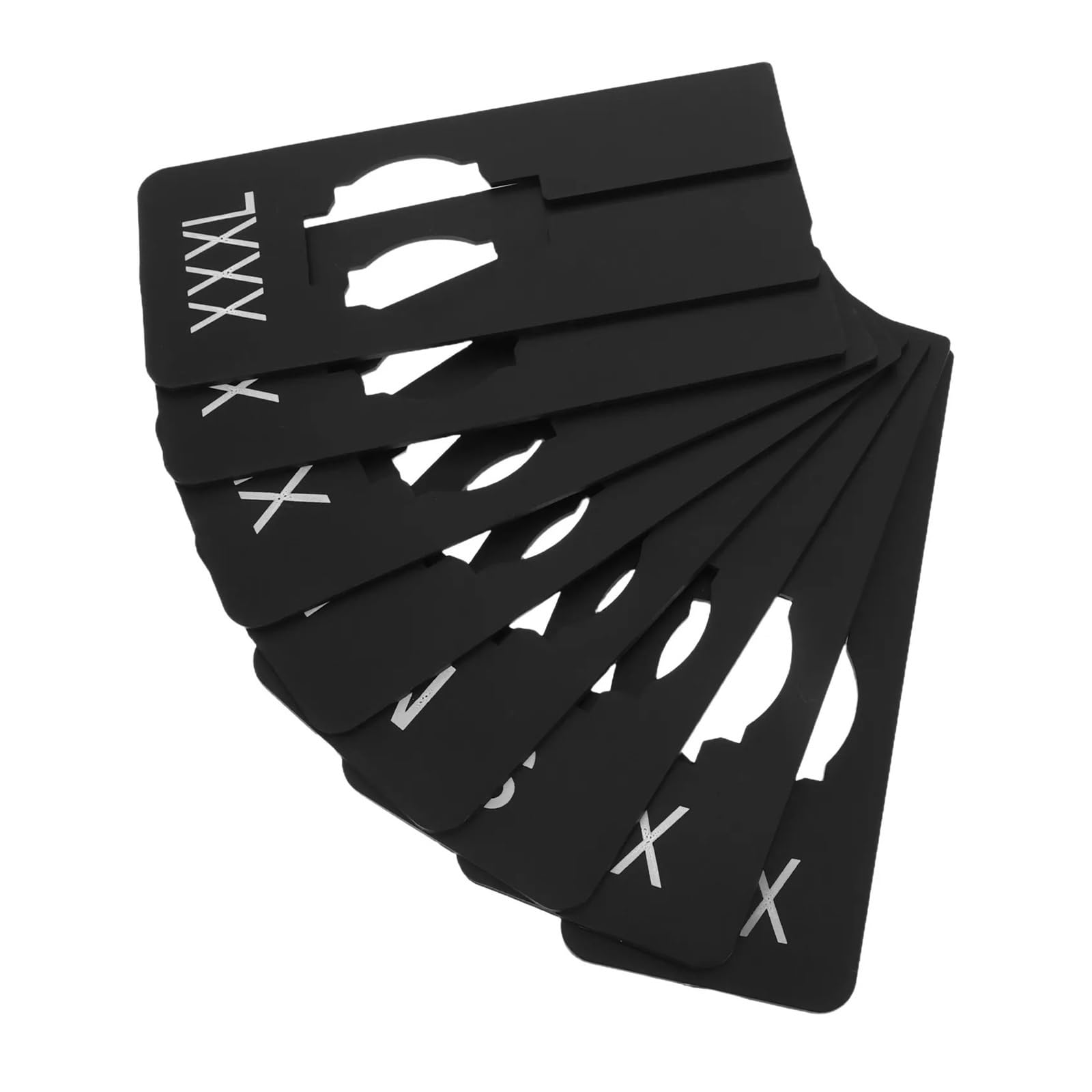 Zeahkri Hanger Dividers 30pcs Clothing Rack Size Dividers Plastic Hanging Closet Separators Preprinted Sizes for Sorting Clothes
