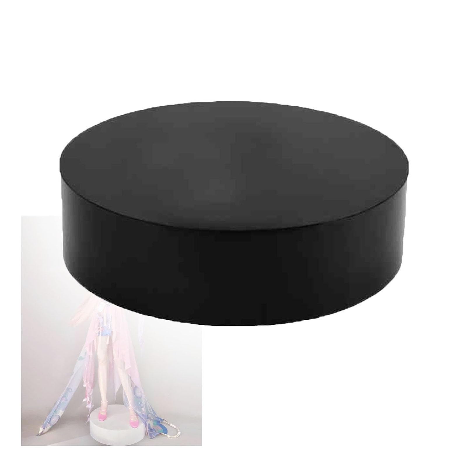 Okrągła platforma stojąca, podstawa do wyświetlania manekinów | Wysoka nośność, na wystawy detaliczne z biżuterią imprezową(Black,60x10cm)