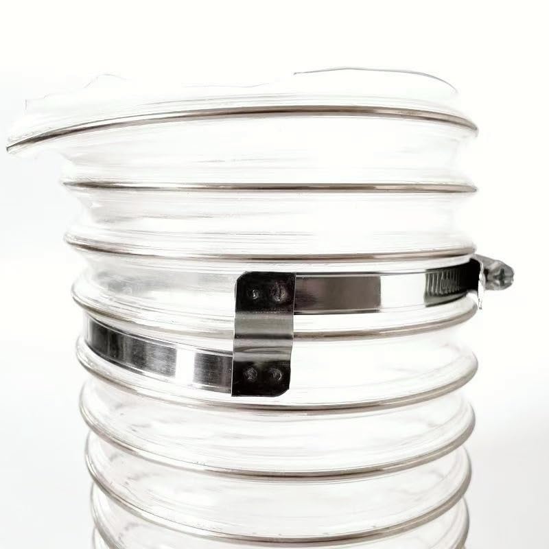 1 à 10 colliers de serrage type allemand en acier inoxydable 304 (22-515 mm) for tuyaux gaine et tubes ondulés. Collier vis sans fin bande spiralée(50-70mm L(4pcs))